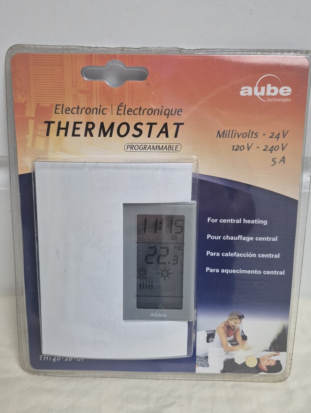 Aube HONEYWELL TH140-28-01 7-Day Programmable Thermostat... Sealed
